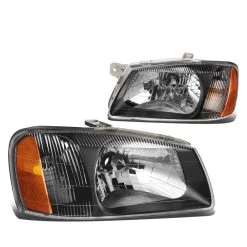 Professional Auto Parts Store -Professional Auto Parts Store 00 02 hyundai accent headlight assembly driver passenger side black amber 98
