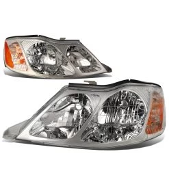 00-04 Toyota Avalon Headlight Assembly (Driver & Passenger Side) - Chrome -Professional Auto Parts Store 00 04 toyota avalon headlight assembly driver passenger side chrome 90