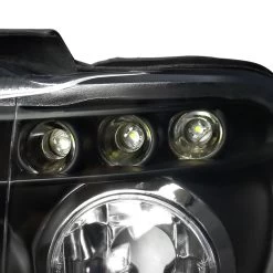 HID Combo 00-03 BMW X5 E53 Angel Eye Halo LED Projector Headlights - Black 14 HID Combo 00-03 BMW X5 E53 Angel Eye Halo LED Projector Headlights - Black -Professional Auto Parts Store 01 03 bmw x5 e53 dual halo led projector headlights black clear 122