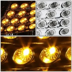 02-04 Audi A6 [Halogen Model] LED DRL / Signal Projector Headlights - Chrome -Professional Auto Parts Store 02 04 audi a6 halogen model led drl signal projector headlights chrome 135