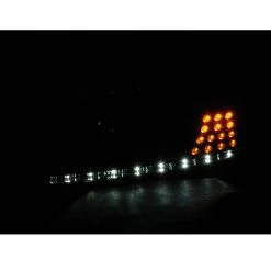 02-04 Audi A6 LED DRL Projector Headlights With LED Turn Signal - Black Housing -Professional Auto Parts Store 02 04 audi a6 led drl projector headlights with led turn signal black housing 121 1