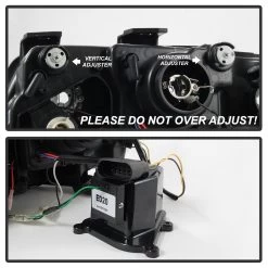 02-04 Audi A6 R8 Style LED Strip Projector Headlights - Black -Professional Auto Parts Store 02 04 audi a6 r8 style led strip projector headlights black 233