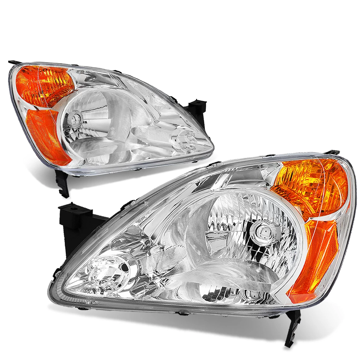02-04 Honda CR-V Headlight Assembly (Driver & Passenger Side) 5 02-04 Honda CR-V Headlight Assembly (Driver & Passenger Side) - Image 3