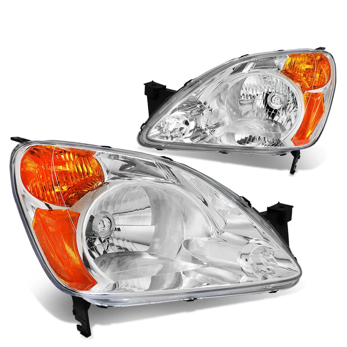 02-04 Honda CR-V Headlight Assembly (Driver & Passenger Side) 4 02-04 Honda CR-V Headlight Assembly (Driver & Passenger Side) - Image 2