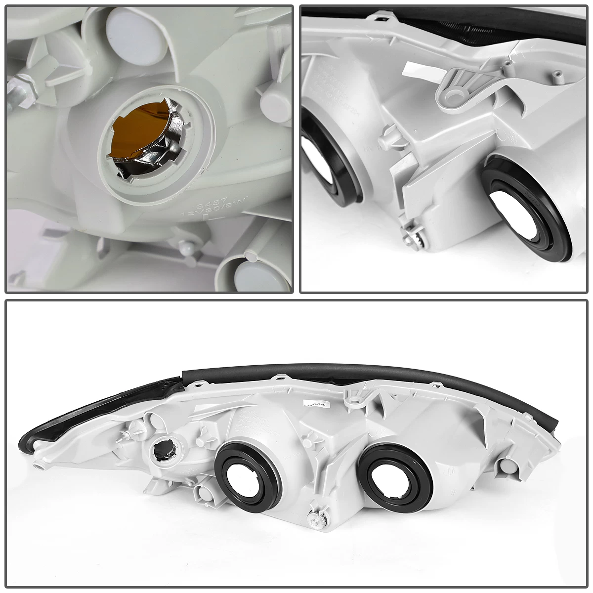 02-04 Toyota Camry LH Left Side OE Style Headlight Lamp Replacement Chrome 7 02-04 Toyota Camry LH Left Side OE Style Headlight Lamp Replacement Chrome - Image 5