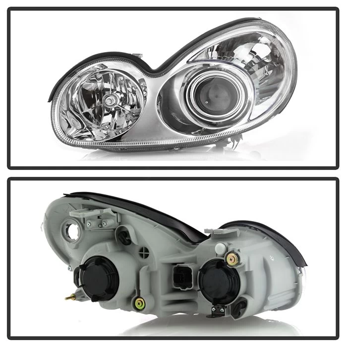 02-05 Hyundai Sonata OE-Style Replacement Headlights - Chrome 4 02-05 Hyundai Sonata OE-Style Replacement Headlights - Chrome - Image 2