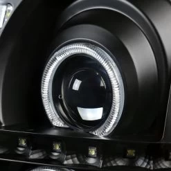 HID Combo 02-06 Cadillac Escalade LED Strip Halo Projector Headlights - Black 13 HID Combo 02-06 Cadillac Escalade LED Strip Halo Projector Headlights - Black -Professional Auto Parts Store 02 06 cadillac escalade dual angel eye halo led strip projector headlights black 384