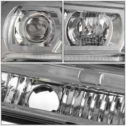 02-09 Chevy Trailblazer LED U-Running Projector Headlight (Chrome Housing Clear Corner) -Professional Auto Parts Store 02 09 chevy trailblazer led u running projector headlight chrome housing clear corner 124