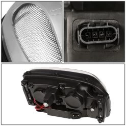 02-09 Chevy Trailblazer LED U-Running Projector Headlight (Chrome Housing Clear Corner) -Professional Auto Parts Store 02 09 chevy trailblazer led u running projector headlight chrome housing clear corner 131