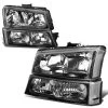 03-06 Chevy Silverado / Avalanche Euro Style Crystal Headlights - Black 1 03-06 Chevy Silverado / Avalanche Euro Style Crystal Headlights - Black -Professional Auto Parts Store 03 06 chevy silverado tahoe euro crystal headlights black 56