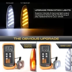 03-07 Ford Super Duty F250 F350 F450 F550 Switchback LED Side Mirror Lights - Clear -Professional Auto Parts Store 03 07 ford super duty f250 f350 f450 f550 switchback led side mirror lights clear 19