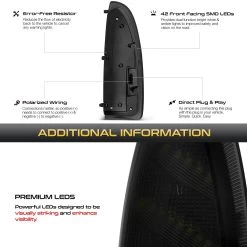 03-07 Ford Super Duty F250 F350 F450 F550 Switchback LED Side Mirror Lights - Smoked -Professional Auto Parts Store 03 07 ford super duty f250 f350 f450 f550 switchback led side mirror lights smoked 25