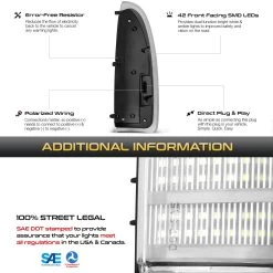 03-07 Ford Super Duty F250 F350 LED Side Mirror Light Switchback + Sequential White & Amber -Professional Auto Parts Store 03 07 ford super duty f250 f350 led side mirror light switchback sequential white amber 34