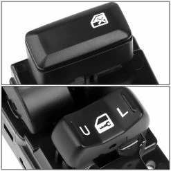 04-12 Chevy Colorado Canyon Hummer Isuzu I350 I370 Driver Side Power Window Switch -Professional Auto Parts Store 04 12 chevy colorado canyon hummer isuzu i350 i370 driver side power window switch 48