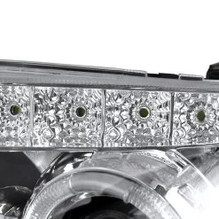 05-07 Ford Escape Angel Eye Halo & LED DRL Projector Headlights - Chrome -Professional Auto Parts Store 05 07 ford escape angel eye halo led drl projector headlights chrome 264