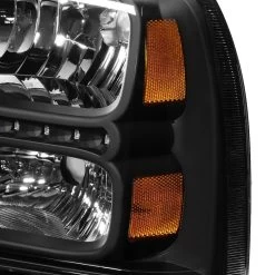 05-07 Ford F250 F350 Super Duty LED Crystal Headlights - Black -Professional Auto Parts Store 05 07 ford f250 f350 super duty led crystal headlights black 133