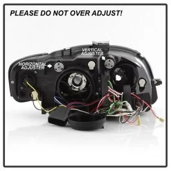 05-08 Audi A4 / S4 / RS4 [Halogen Model Only] LED DRL Light Tube Projector Headlights - Black -Professional Auto Parts Store 05 08 audi a4 s4 rs4 led drl light tube projector headlights black 150