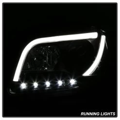 05-08 Audi A4 / S4 / RS4 [Halogen Model Only] LED DRL Light Tube Projector Headlights - Black -Professional Auto Parts Store 05 08 audi a4 s4 rs4 led drl light tube projector headlights black 159