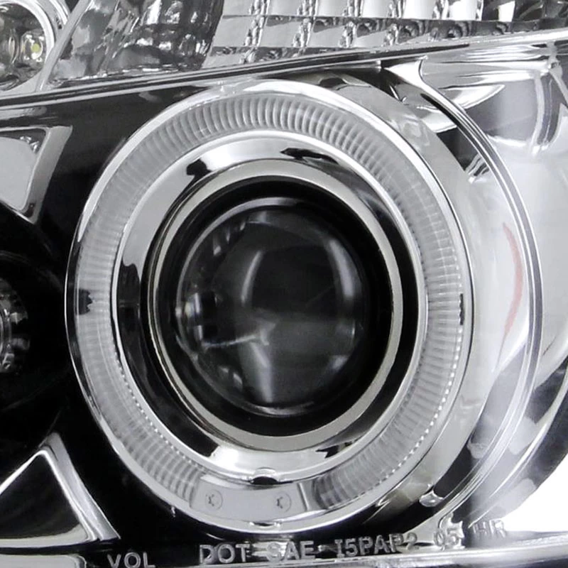 HID Combo 05-10 Chevy Cobalt / Pursuit / G5 Angel Eye Halo LED Projector Headlights - Chrome 5 HID Combo 05-10 Chevy Cobalt / Pursuit / G5 Angel Eye Halo LED Projector Headlights - Chrome - Image 3