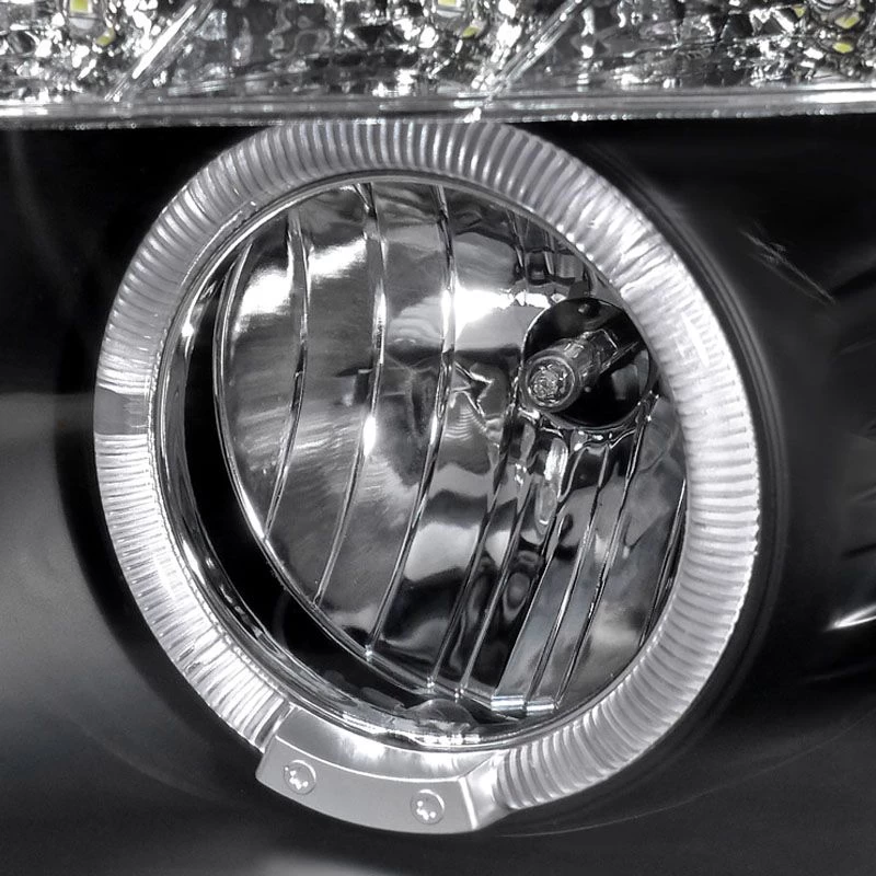 HID Combo 06-08 BMW E90 4D Halo LED DRL Projector Headlights Black 4 HID Combo 06-08 BMW E90 4D Halo LED DRL Projector Headlights Black - Image 2