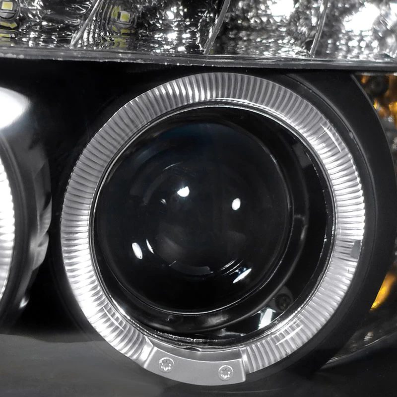 HID Combo 06-08 BMW E90 4D Halo LED DRL Projector Headlights Black 5 HID Combo 06-08 BMW E90 4D Halo LED DRL Projector Headlights Black - Image 3
