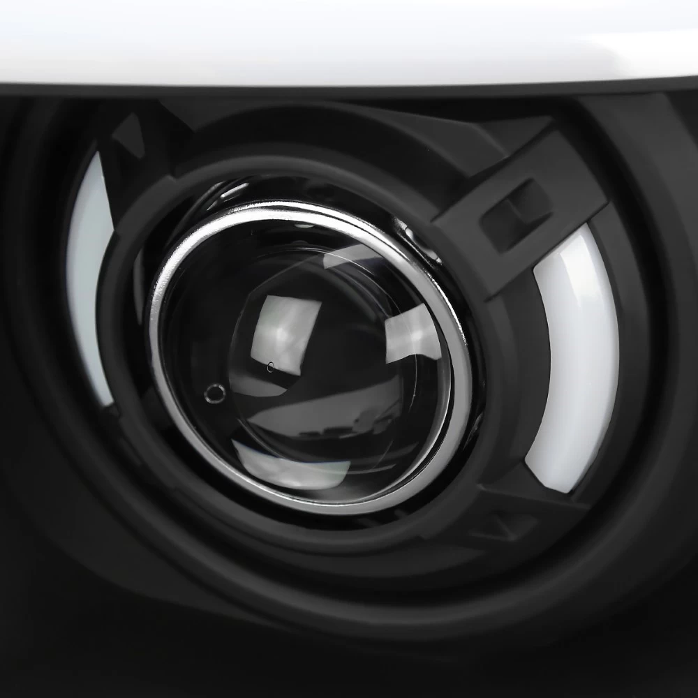 06-08 Dodge Ram 1500 2500 3500 LED Light Tubes Bars Projector Headlights - Black 6 06-08 Dodge Ram 1500 2500 3500 LED Light Tubes Bars Projector Headlights - Black - Image 4