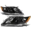 07-09 Toyota Camry [Non Hybrid Model] OE-Style Replacement Headlights - Black / Amber -Professional Auto Parts Store 07 09 toyota camry non hybrid model oe style replacement headlights black amber 79