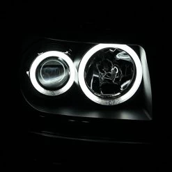 07-12 Dodge Nitro CCFL Halo Projector Headlights - Black -Professional Auto Parts Store 07 12 dodge nitro ccfl halo projector headlights black 85