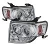 08-12 Ford Escape Angel Eye Halo & LED Strip Projector Headlights - Chrome 1 08-12 Ford Escape Angel Eye Halo & LED Strip Projector Headlights - Chrome -Professional Auto Parts Store 07 12 ford edge angel eye halo led strip projector headlights chrome 44
