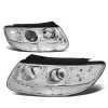 07-09 Hyundai Santa Fe Factory Style Replacement Headlights - Chrome / Clear -Professional Auto Parts Store 07 12 hyundai santa fe factory style replacement headlights chrome clear 90