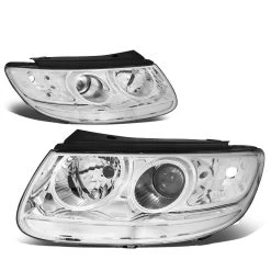07-09 Hyundai Santa Fe Factory Style Replacement Headlights - Chrome / Clear 13 07-09 Hyundai Santa Fe Factory Style Replacement Headlights - Chrome / Clear -Professional Auto Parts Store 07 12 hyundai santa fe factory style replacement headlights chrome clear 96
