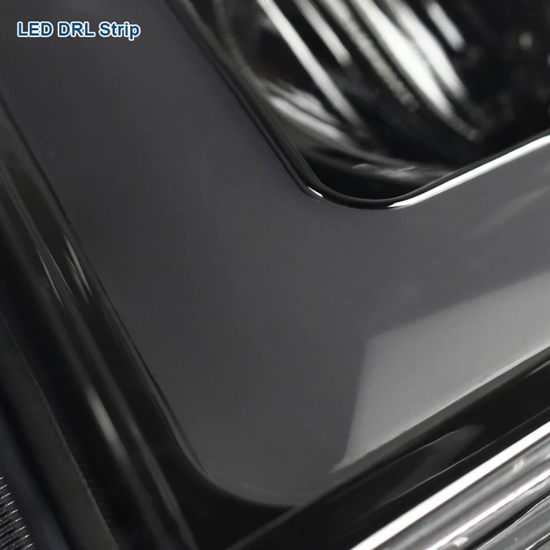 07-13 Chevy Avalanche Suburban Tahoe Smoke Tinted LED DRL Bar Projector Headlights 6 07-13 Chevy Avalanche Suburban Tahoe Smoke Tinted LED DRL Bar Projector Headlights - Image 4