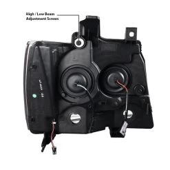 07-13 Chevy Avalanche Suburban Tahoe Smoke Tinted LED DRL Bar Projector Headlights 16 07-13 Chevy Avalanche Suburban Tahoe Smoke Tinted LED DRL Bar Projector Headlights -Professional Auto Parts Store 07 13 chevy avalanche suburban tahoe smoke tinted led drl bar projector headlights 132