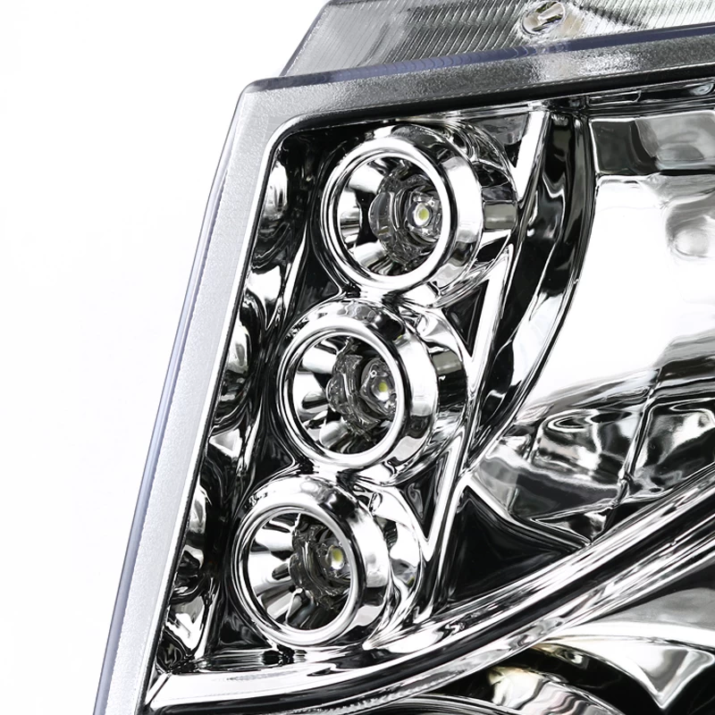 07-14 Chevy Suburban / Tahoe / Avalanche LED Halo Projector Headlights - Chrome 7 07-14 Chevy Suburban / Tahoe / Avalanche LED Halo Projector Headlights - Chrome - Image 5