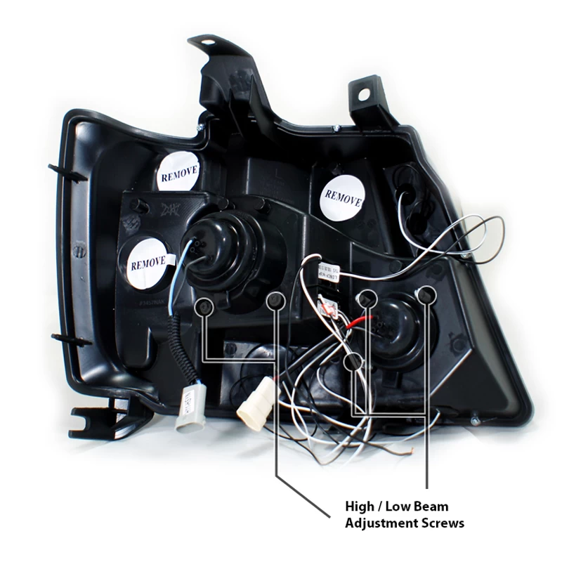 07-14 Chevy Suburban / Tahoe / Avalanche LED Halo Projector Headlights - Chrome 9 07-14 Chevy Suburban / Tahoe / Avalanche LED Halo Projector Headlights - Chrome - Image 7