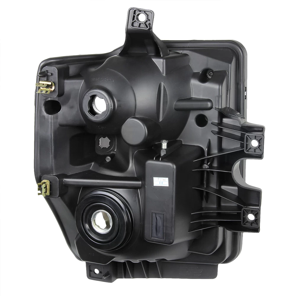 08-10 Ford Sueprduty F250 F350 F450 F550 Replacement Crystal Headlights - Chrome Clear 6 08-10 Ford Sueprduty F250 F350 F450 F550 Replacement Crystal Headlights - Chrome Clear - Image 4