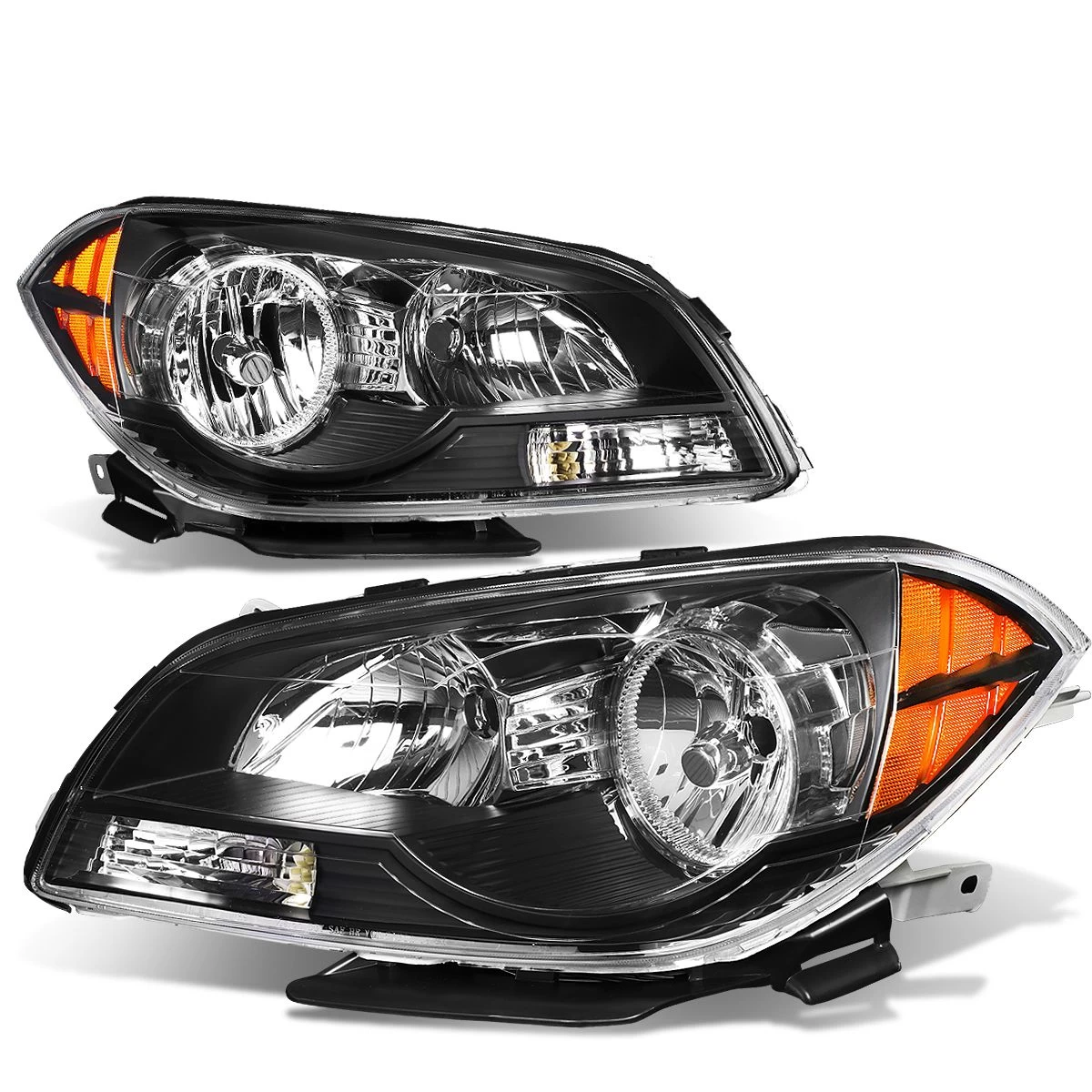 08-12 Chevy Malibu Headlight Assembly (Driver & Passenger Side) - Black 3 08-12 Chevy Malibu Headlight Assembly (Driver & Passenger Side) - Black