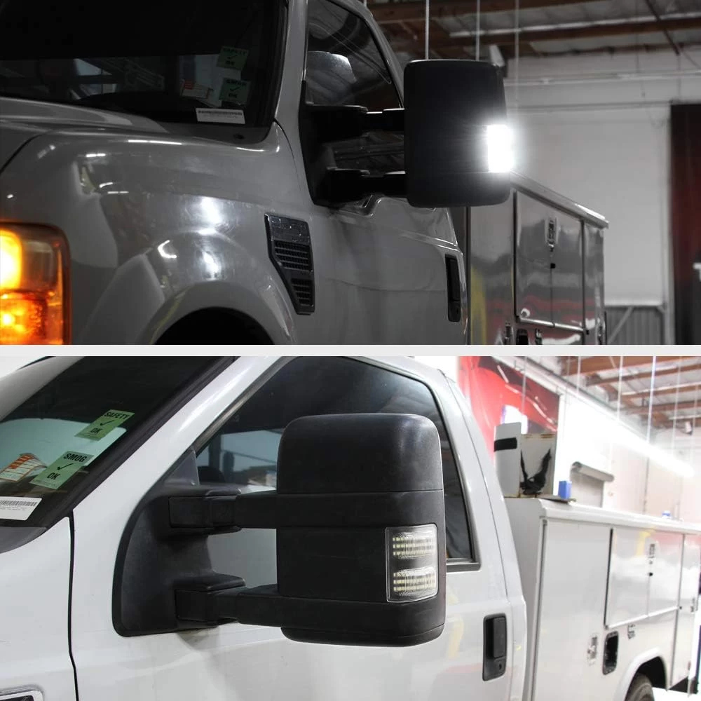 08-16 Ford F250 F350 F450 F550 Super Duty LED Side Mirror Light Switchback + Sequential Signal - White & Amber 9 08-16 Ford F250 F350 F450 F550 Super Duty LED Side Mirror Light Switchback + Sequential Signal - White & Amber - Image 7