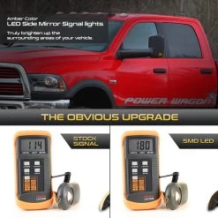 09-18 Dodge RAM 1500 2500 3500 Tow Mirror LED Side Mirror Lights [Sequential Signal] - Smoked Lens -Professional Auto Parts Store 09 18 dodge ram 1500 2500 3500 tow mirror led side mirror lights sequential signal smoked lens 19