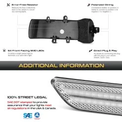 09-20 Toyota Tacoma/4Runner/Sienna/RAV4 Sequential LED Side Mirror Lights - Clear Lens -Professional Auto Parts Store 09 20 toyota tacoma 4runner sienna rav4 sequential led side mirror lights clear lens 25