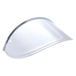 United Pacific® 10532 - Round Stainless Steel Drop Style Headlight Visor