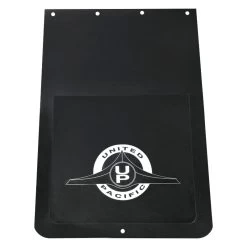United Pacific® 10589 - Black Mud Flap With United Pacific Logo