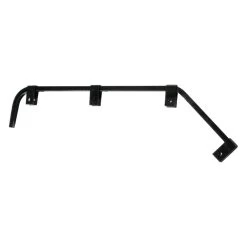 United Pacific® - Black Angled Mud Flap Hanger -Professional Auto Parts Store 10672 wf 01