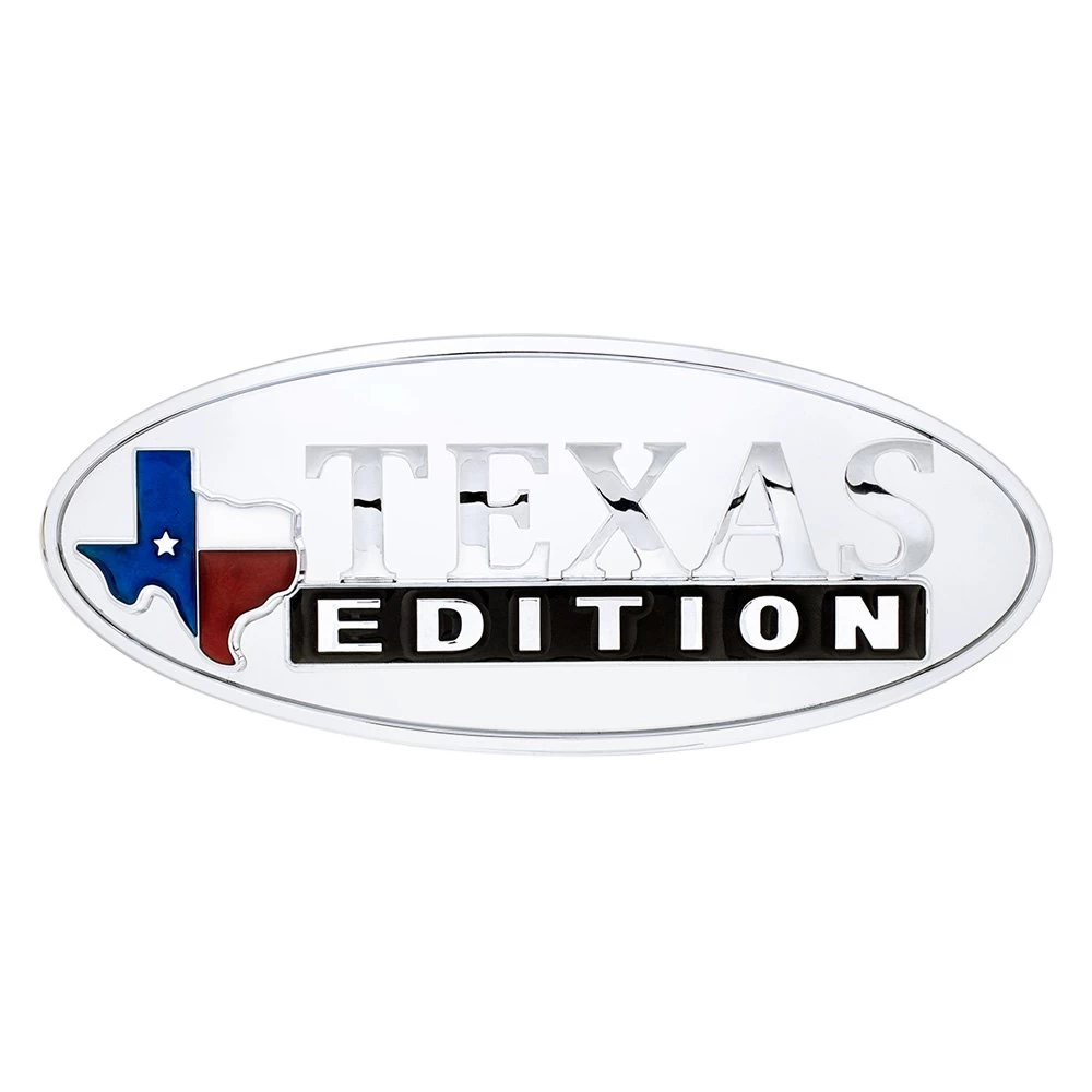 United Pacific® 11017 - "Texas Edition" Chrome Hood Oval Emblem 3 United Pacific® 11017 - "Texas Edition" Chrome Hood Oval Emblem