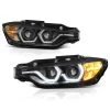 12-15 BMW 3-Series F30 Halo LED DRL Projector Headlights - Black -Professional Auto Parts Store 12 15 bmw 3 series f30 halo led drl projector headlights black 351