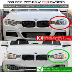 12-15 BMW 3-Series F30 Halo LED DRL Projector Headlights - Black 15 12-15 BMW 3-Series F30 Halo LED DRL Projector Headlights - Black -Professional Auto Parts Store 12 15 bmw 3 series f30 halo led drl projector headlights black 357