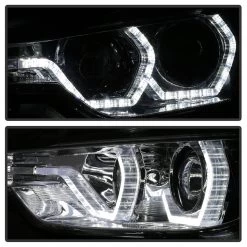 12-15 BMW 3-Series F30 Halo LED DRL Projector Headlights - Chrome -Professional Auto Parts Store 12 15 bmw 3 series f30 halo led drl projector headlights chrome 200
