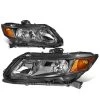 12-15 Honda Civic 4dr / 12-13 Civic 2dr OE-Style Replacement Headlights - Black / Amber 2 12-15 Honda Civic 4dr / 12-13 Civic 2dr OE-Style Replacement Headlights - Black / Amber -Professional Auto Parts Store 12 15 honda civic crystal headlights black amber 107