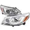 13-15 Chevy Malibu [Halogen Model] LED DRL Projector Headlights - Chrome -Professional Auto Parts Store 13 15 chevy malibu halogen model led drl projector headlights chrome 129