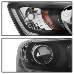 13-15 Honda Accord [Halogen Model W/ DRL] LED DRL Projector Headlights - Black -Professional Auto Parts Store 13 15 honda accord halogen model w drl led drl projector headlights black 166